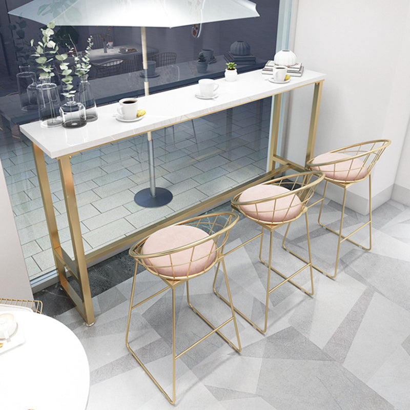 Rectangle Bar Table Contemporary Pub Table for Indoor and Breakroom