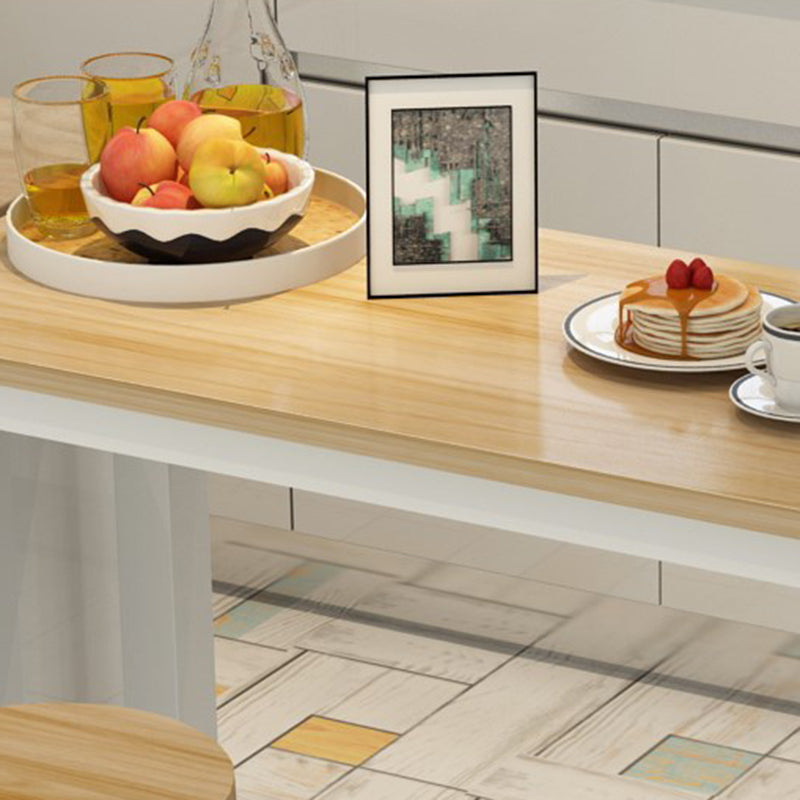 Industrial Bar Table Rectangle Pub Table for Outdoor and Breakroom