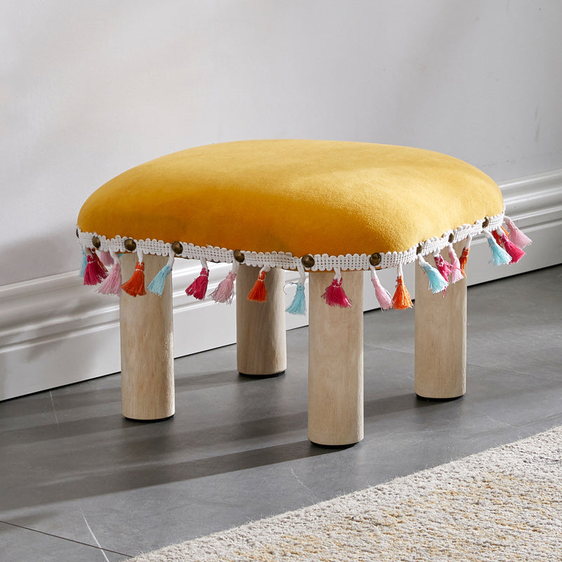 Orange Modern Standard Cotton Tear Resistant Standard for Living Room