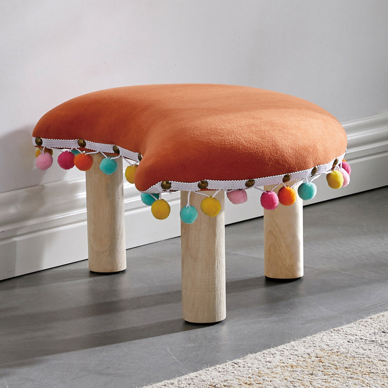 Orange Modern Standard Cotton Tear Resistant Standard for Living Room