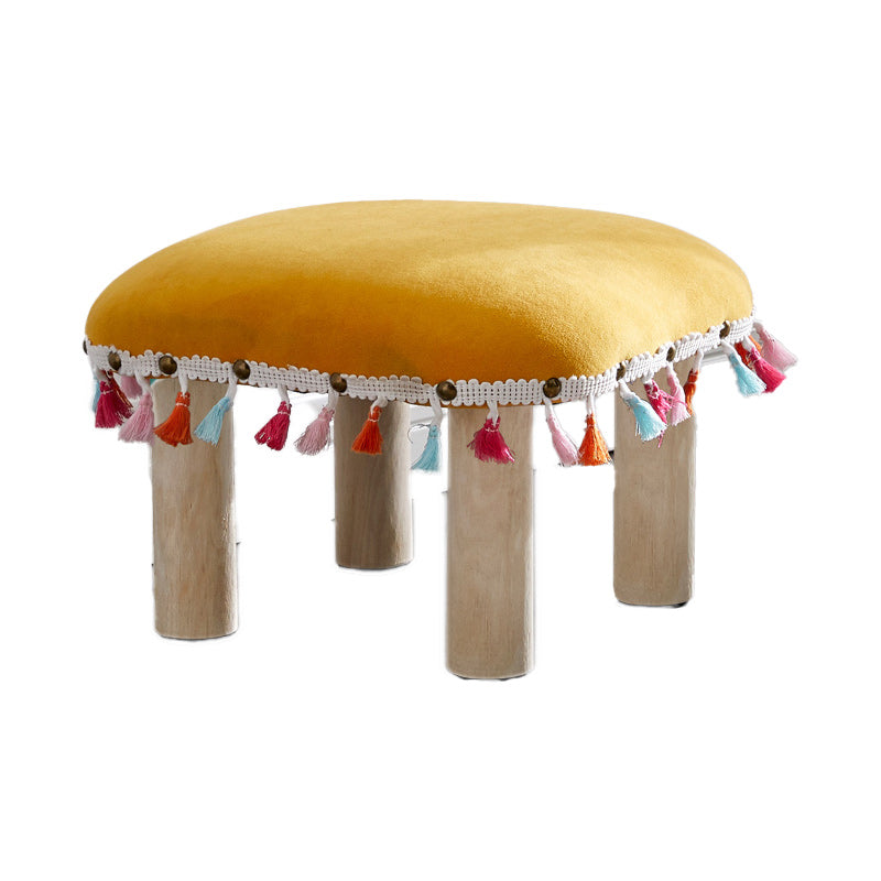 Orange Modern Standard Cotton Tear Resistant Standard for Living Room