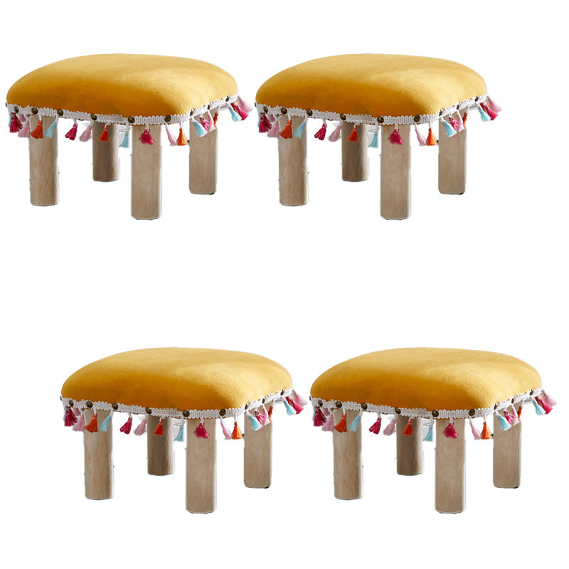 Orange Modern Standard Cotton Tear Resistant Standard for Living Room