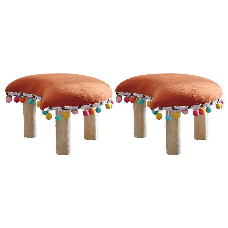 Orange Modern Standard Cotton Tear Resistant Standard for Living Room