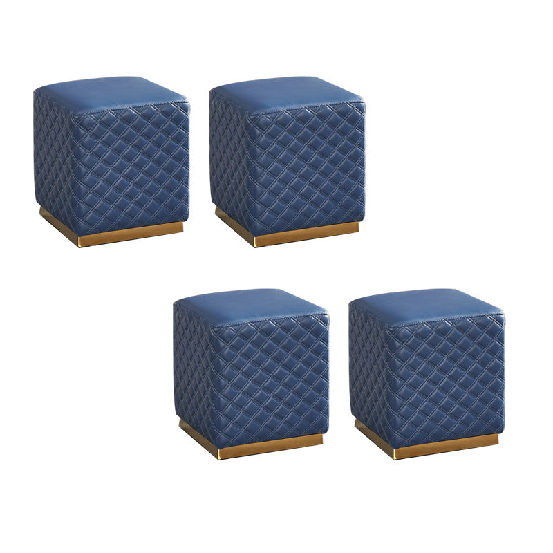 Orange Modern Cube Water Resistant Square Cube for Living Room