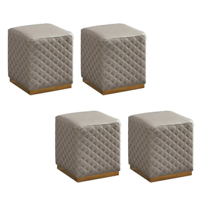 Orange Modern Cube Water Resistant Square Cube for Living Room