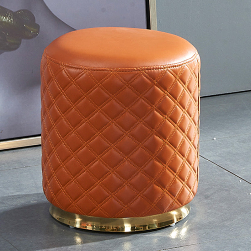 Orange Modern Cube Water Resistant Square Cube for Living Room