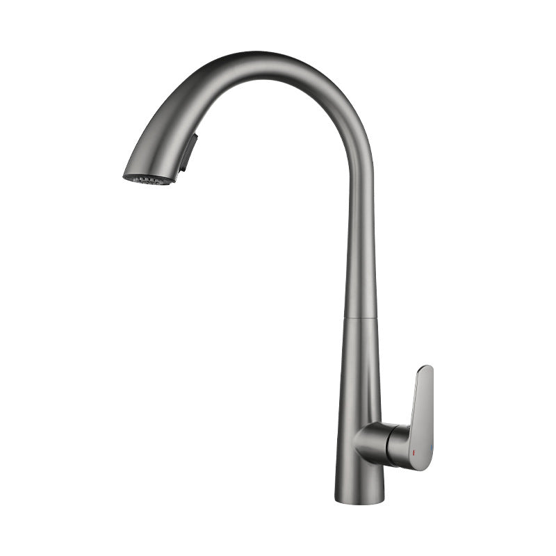 Modern Kitchen Faucet Stainless Steel Single Handle Retractable High Arc Kitchen Faucet