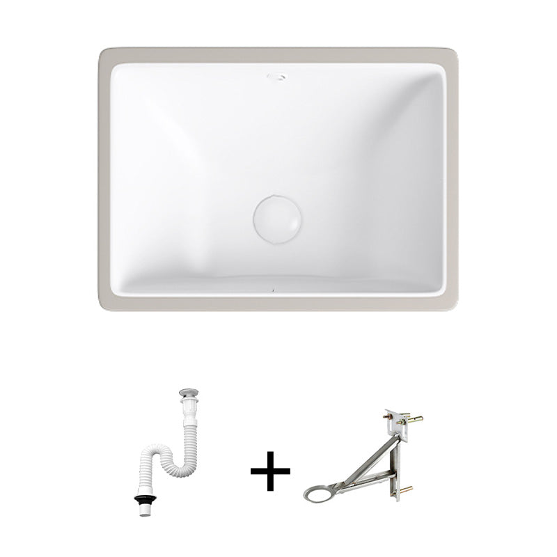 Modern Bathroom Sink Pop-Up Drain Porcelain Solid Color Oval-Shape Vessel Lavatory Sink