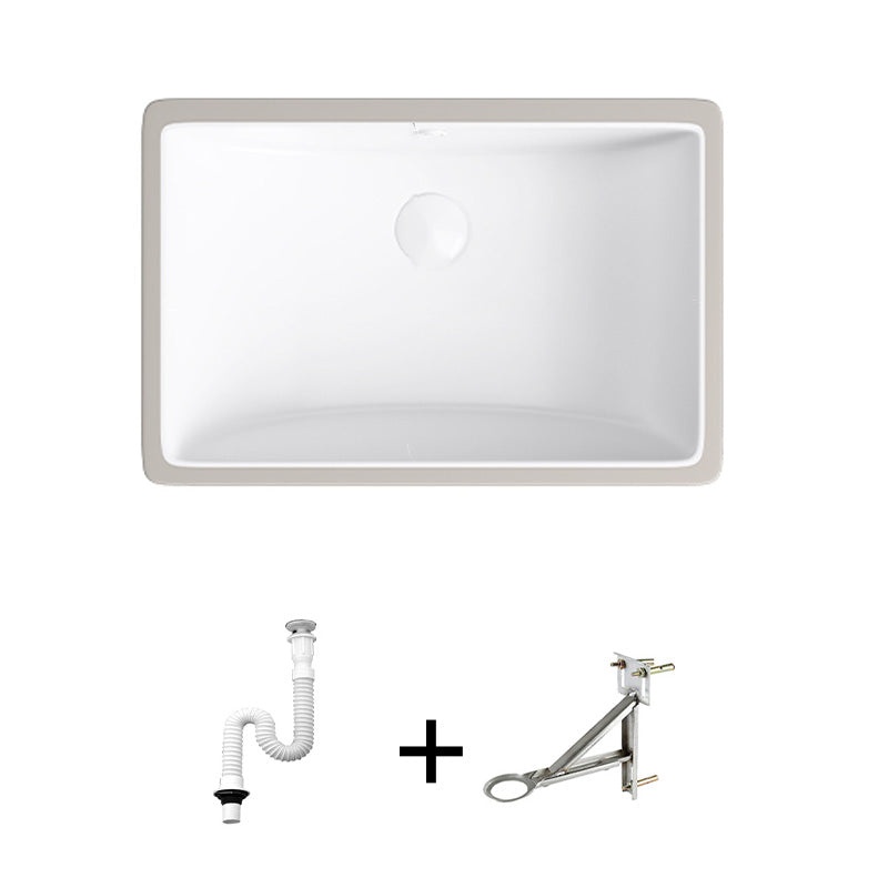 Modern Bathroom Sink Pop-Up Drain Porcelain Solid Color Oval-Shape Vessel Lavatory Sink