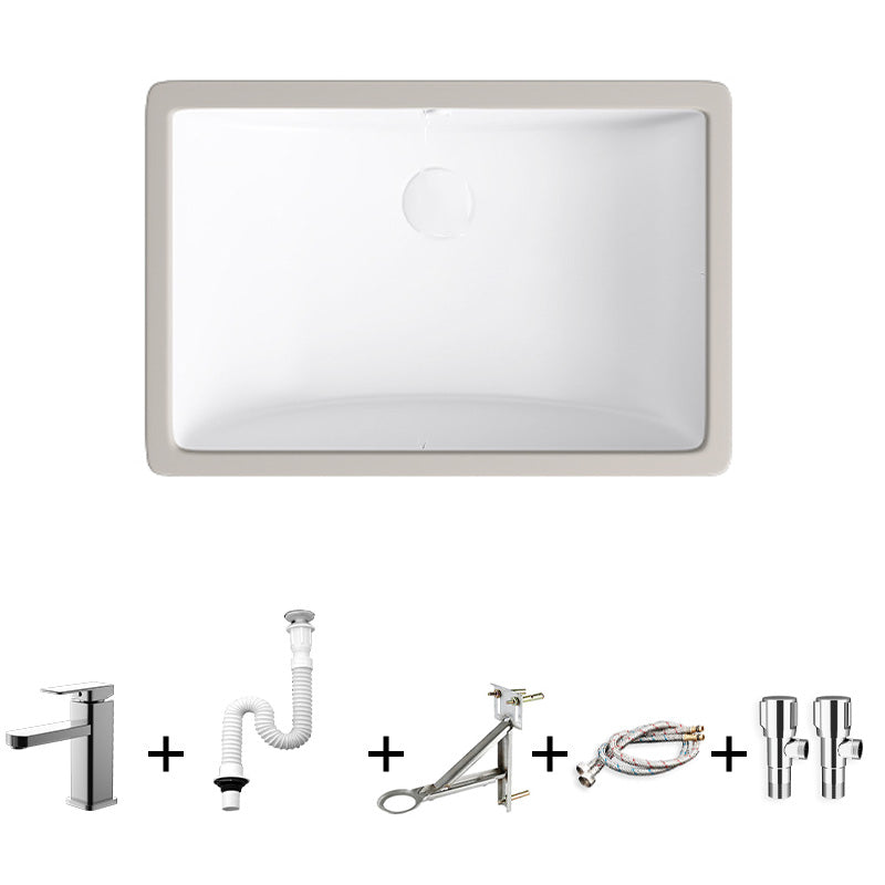 Modern Bathroom Sink Pop-Up Drain Porcelain Solid Color Oval-Shape Vessel Lavatory Sink