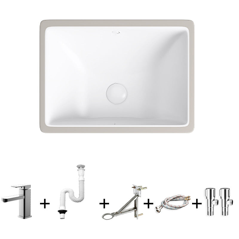 Modern Bathroom Sink Pop-Up Drain Porcelain Solid Color Oval-Shape Vessel Lavatory Sink