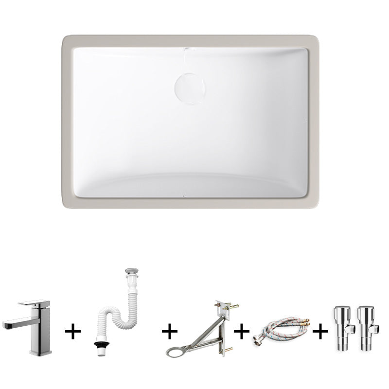 Modern Bathroom Sink Pop-Up Drain Porcelain Solid Color Oval-Shape Vessel Lavatory Sink