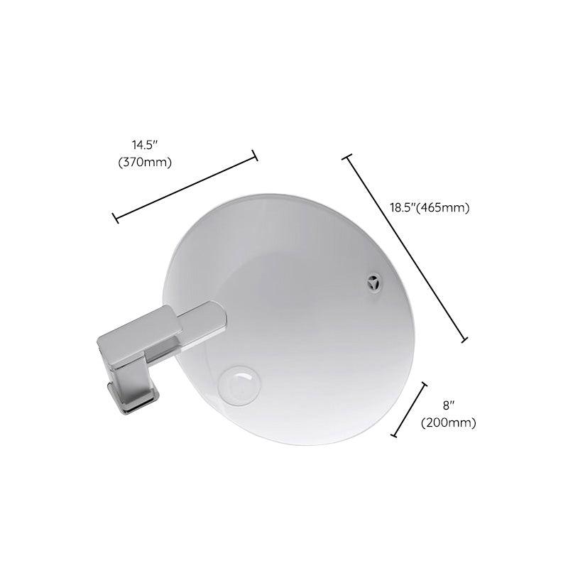 Modern Bathroom Sink Pop-Up Drain Porcelain Solid Color Oval-Shape Vessel Lavatory Sink