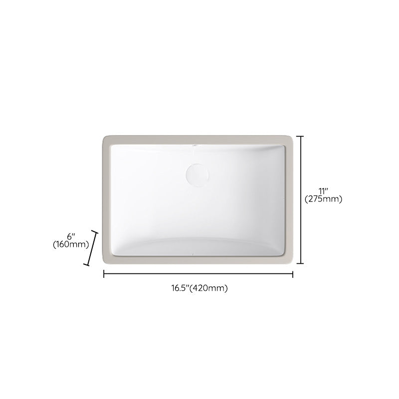 Modern Bathroom Sink Pop-Up Drain Porcelain Solid Color Oval-Shape Vessel Lavatory Sink