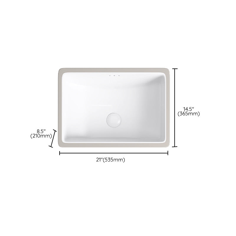 Modern Bathroom Sink Pop-Up Drain Porcelain Solid Color Oval-Shape Vessel Lavatory Sink