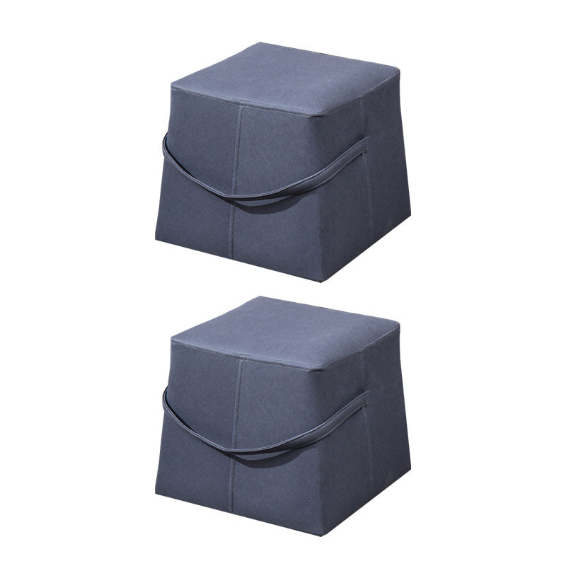 Moden Cotton Pouf Brown Scratch Resistant Pouf for Living Room