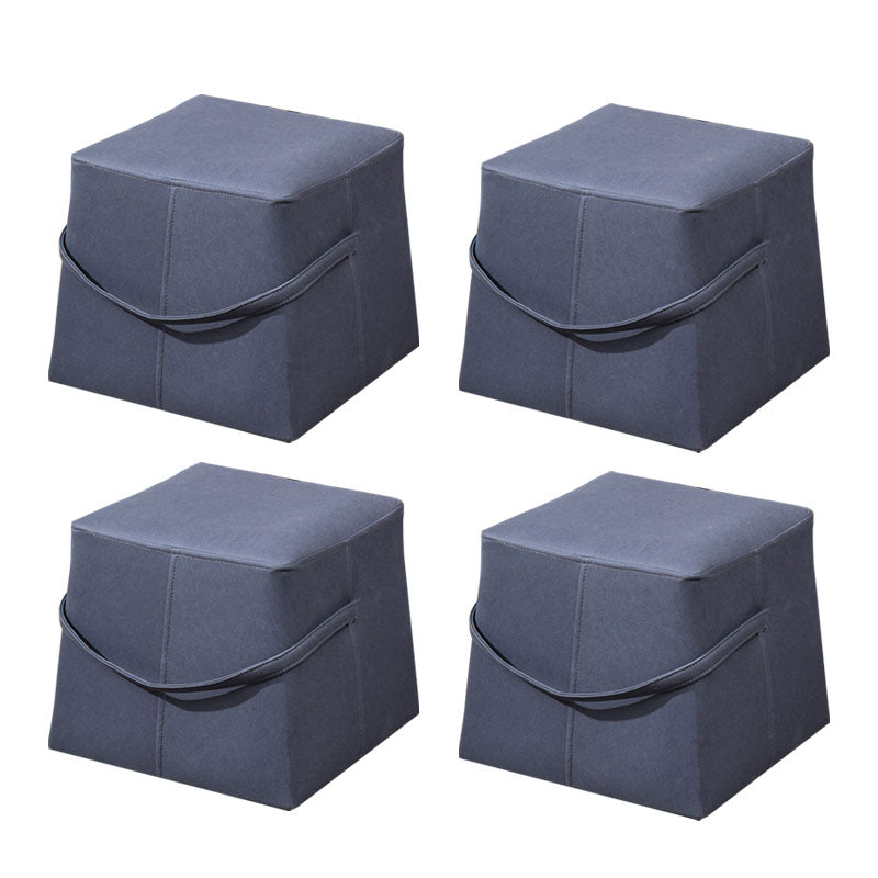 Moden Cotton Pouf Brown Scratch Resistant Pouf for Living Room