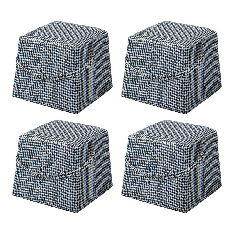 Moden Cotton Pouf Brown Scratch Resistant Pouf for Living Room