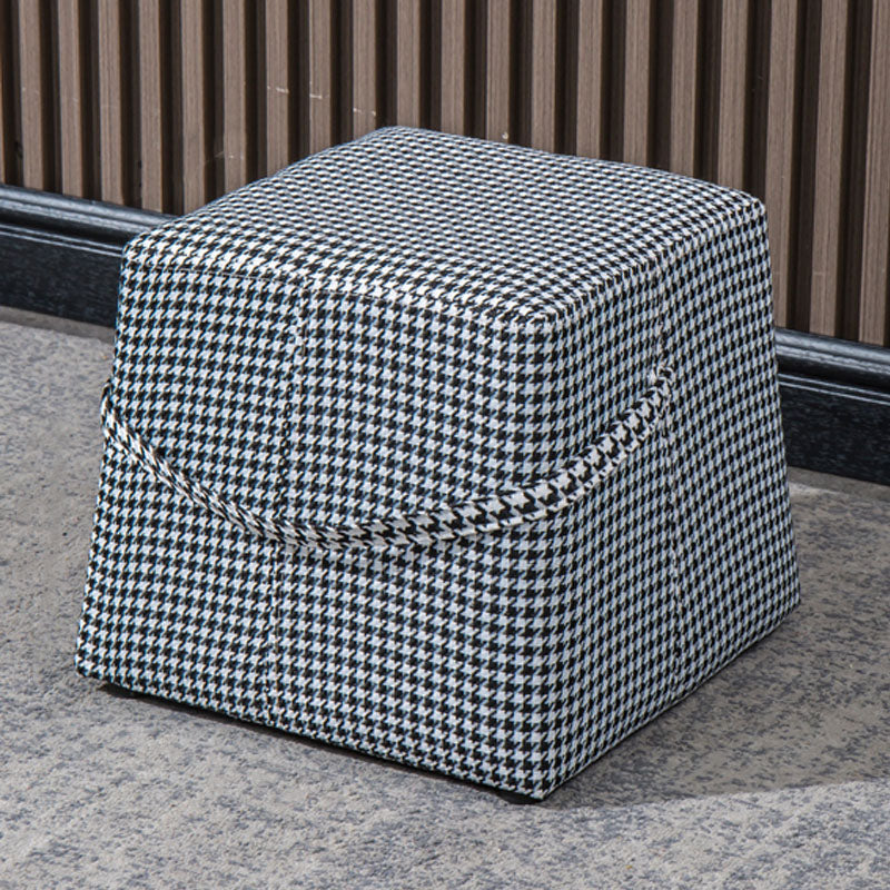 Moden Cotton Pouf Brown Scratch Resistant Pouf for Living Room