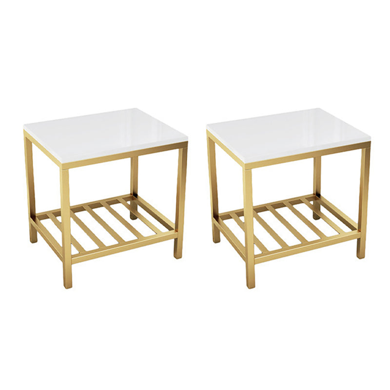 Contemporary Bed Nightstand Engineered Wood Bedside Cabinet for Bedroom