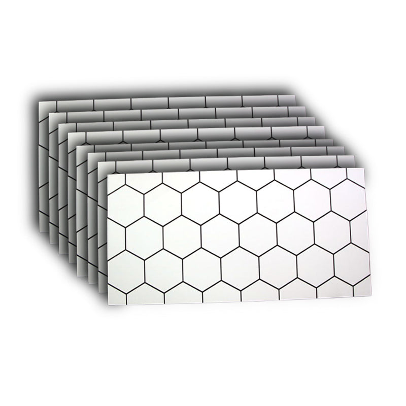 Retangular 23.62"x11.81" Mosaic Sheet Wall Tile Porcelain Brick Look Wall Tile