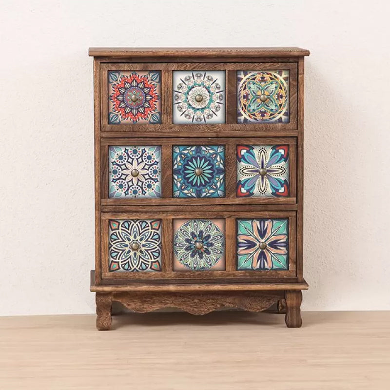 Bedroom Nautical Vertical Storage Chest Wooden Chest with Drawers