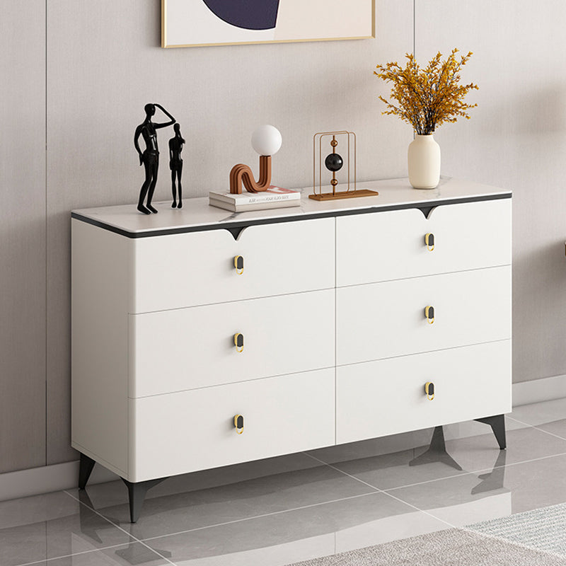 Stone Glam Storage Chest Bedroom 16" Wide Chest with Drawers