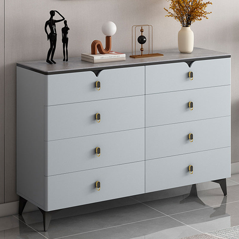 Stone Glam Storage Chest Bedroom 16" Wide Chest with Drawers