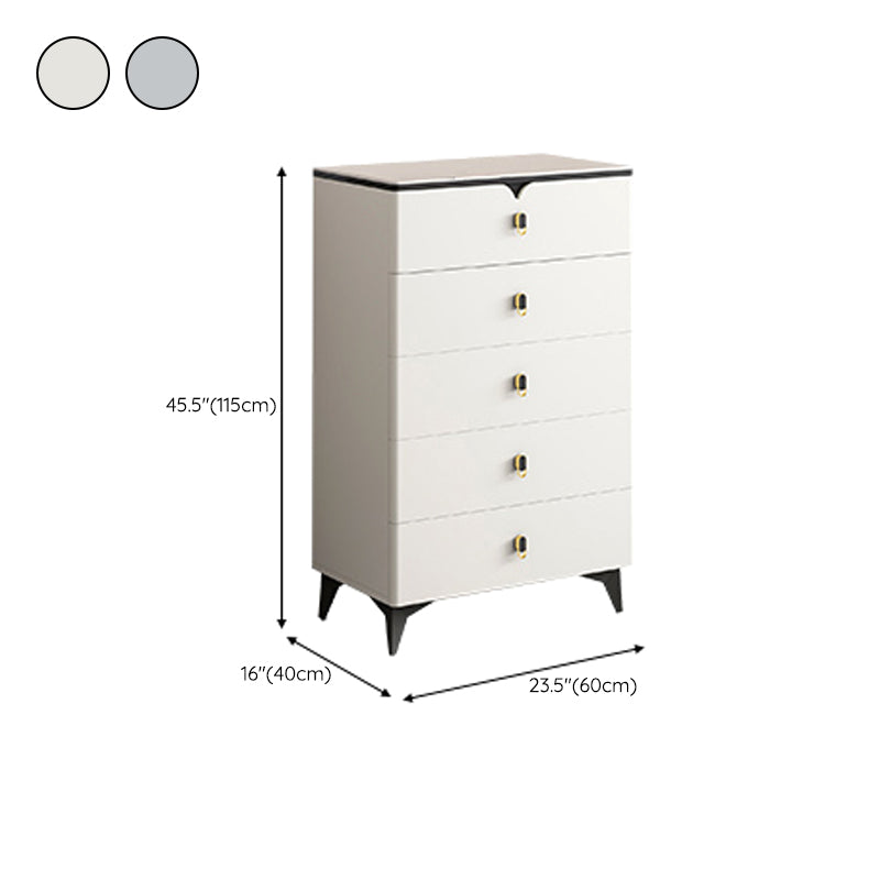 Stone Glam Storage Chest Bedroom 16" Wide Chest with Drawers