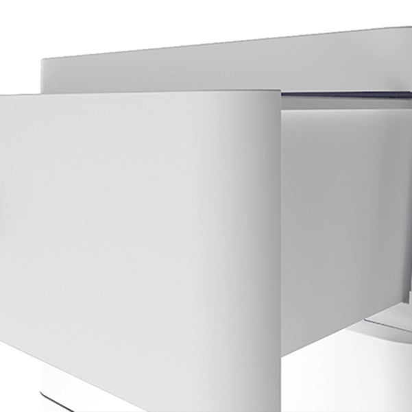 Contemporary Grey / White Chest Plastic Chest with Drawers for Bedroom