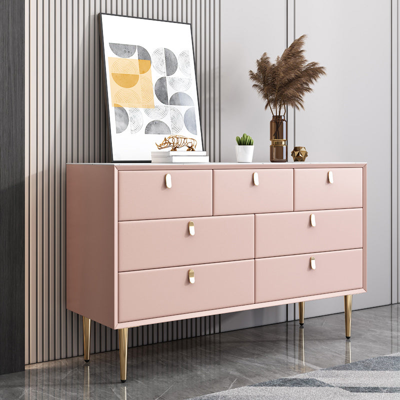 Glam Stone Storage Chest Bedroom 16" Wide Chest with Drawers