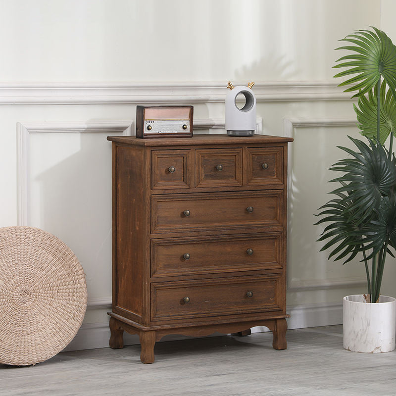 Contemporary Solid Wood Storage Chest Dresser Bedroom Dresser