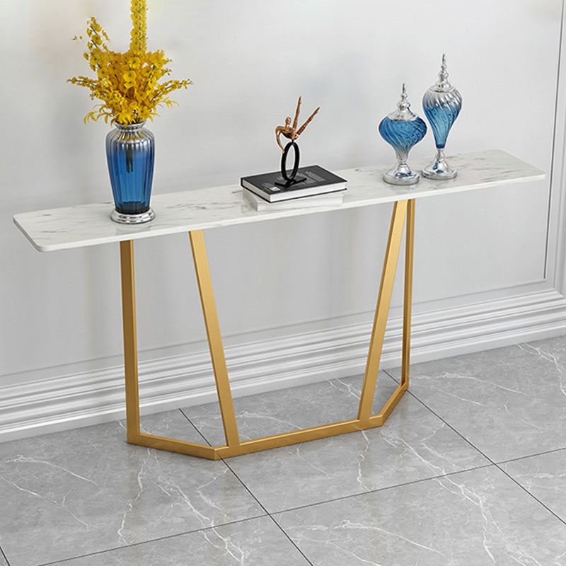 Modern Sofa Console Table Antique Finish Console Accent Table