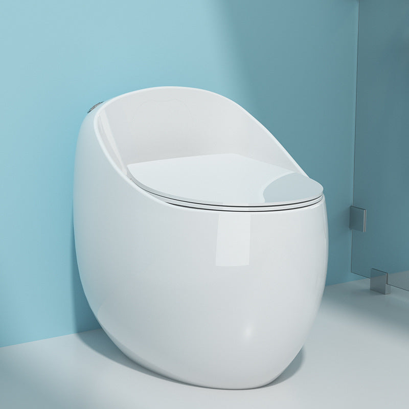 Modern Floor Mount Toilet Siphon Ceramic Flush Toilet with Seat for Bathroom