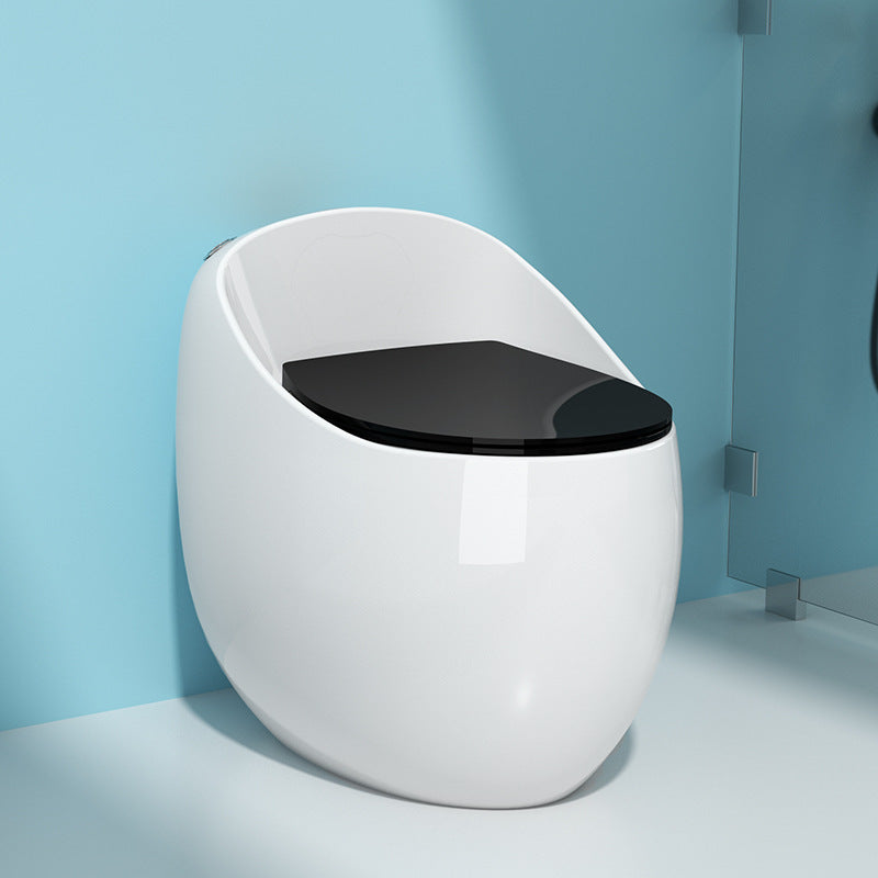 Modern Floor Mount Toilet Siphon Ceramic Flush Toilet with Seat for Bathroom