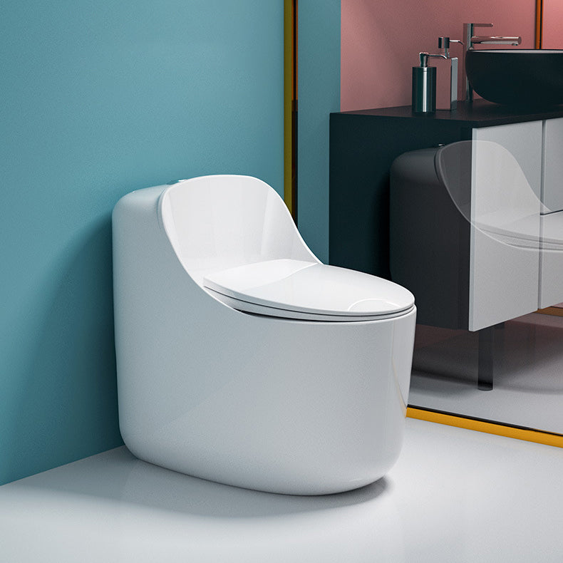 Floor Mount Flush Toilet Concealed Tank One-Piece Toilet with Slow Close Seat