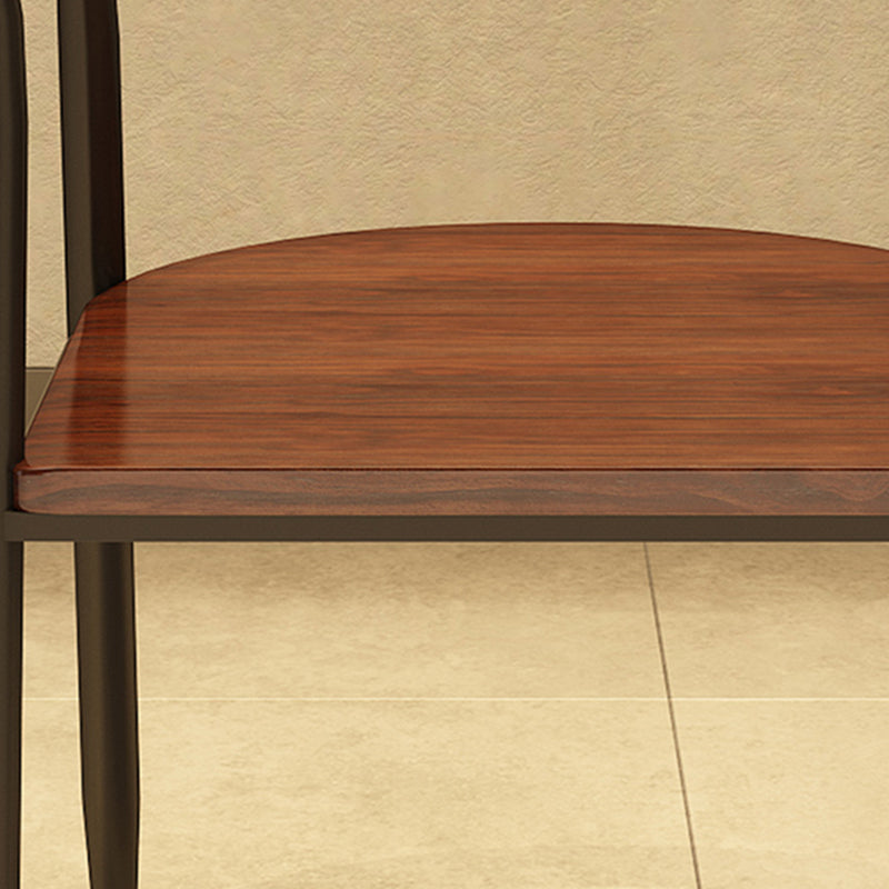 Industrial Metal Kitchen Dining Armchair Open Back Dining Side Chair