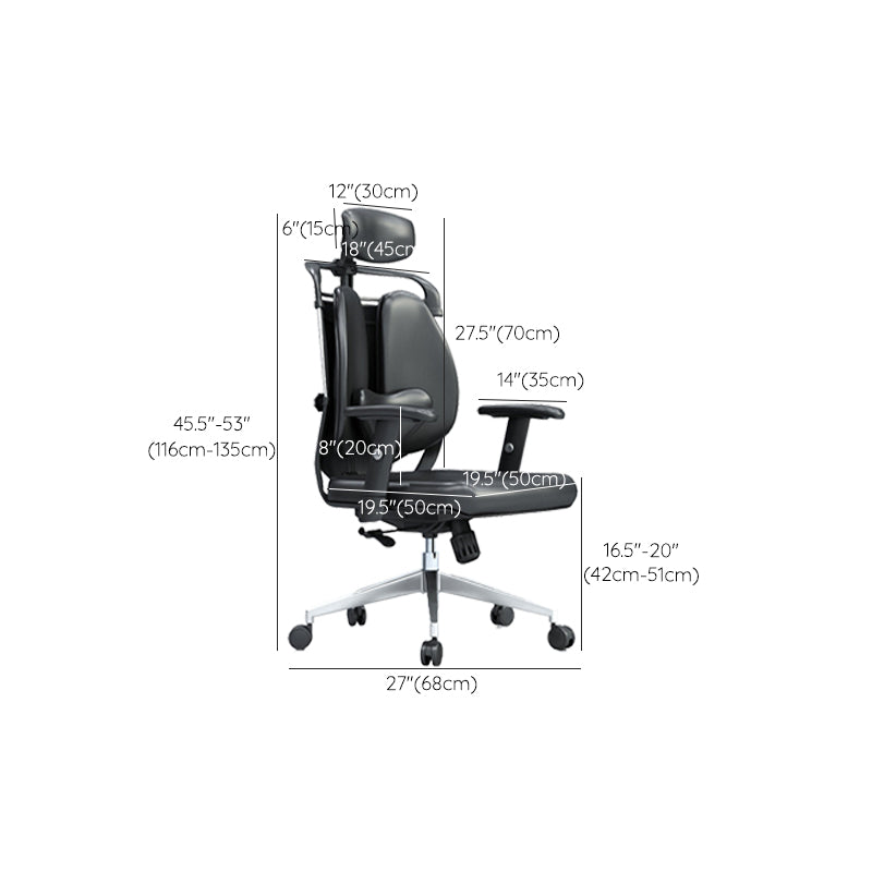 Modern Desk Chair Leather Computer Chair Executive Chair with Wheels