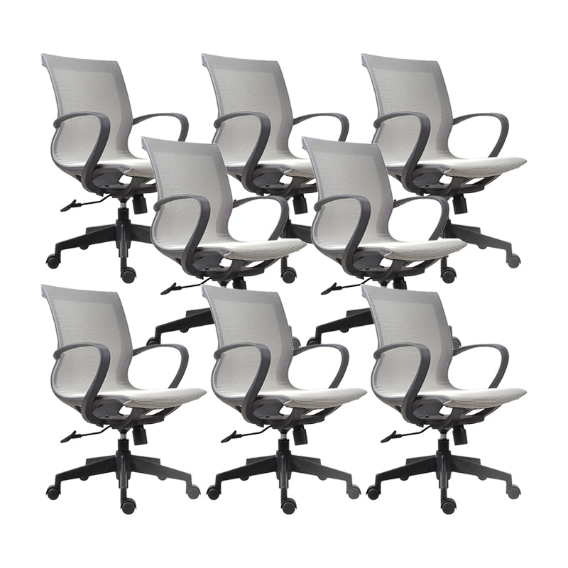 21" Wide Modern Desk Chair Breathable AirGrid Mid-Back Office Chair