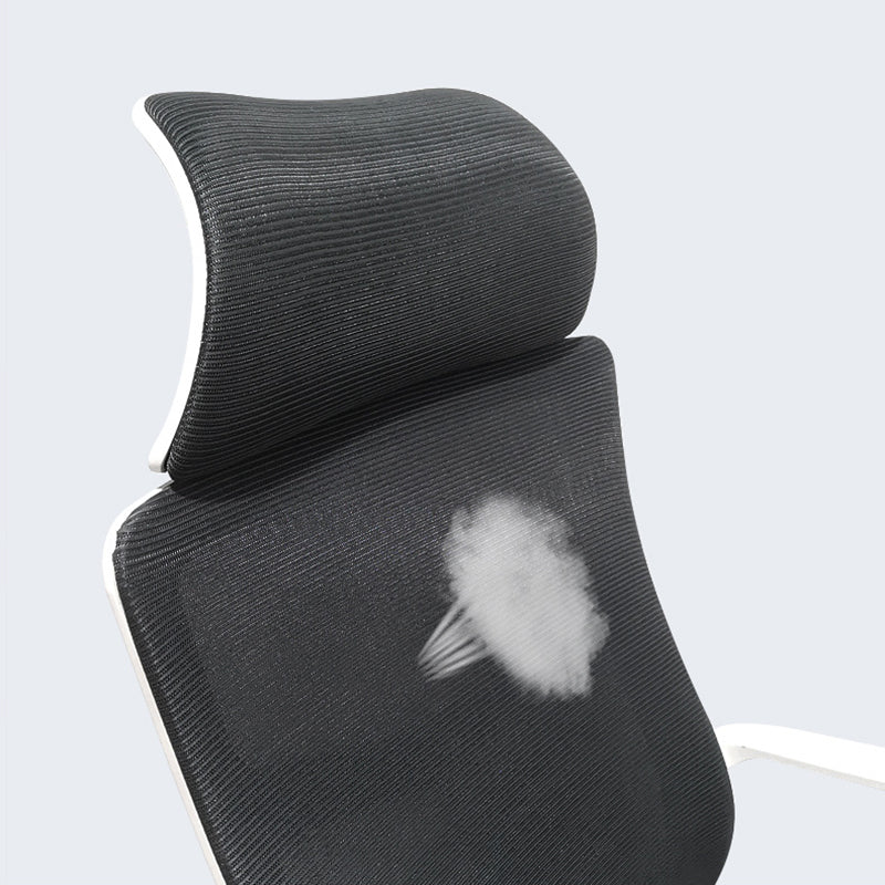 High Back Task Chair Modern Nylon Slide Arms Included Office Chair