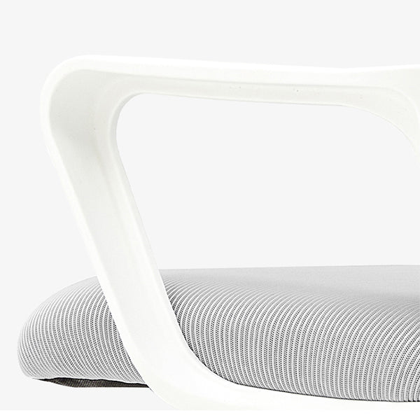 Modern Fixed Arms Desk Chair Mid Back Ergonomic Mesh Task Chair