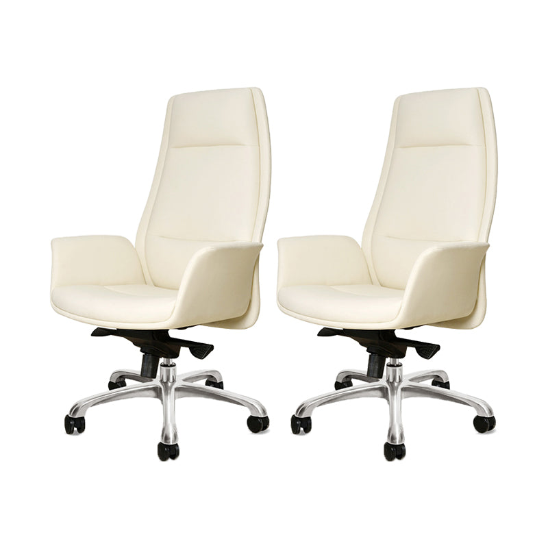 27" Wide Modern Managers Chair Arms Included Leather Executive Chair