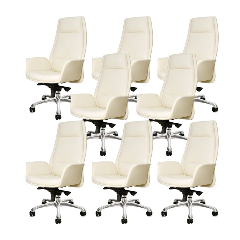 27" Wide Modern Managers Chair Arms Included Leather Executive Chair