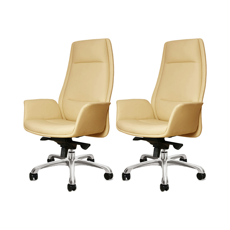 27" Wide Modern Managers Chair Arms Included Leather Executive Chair