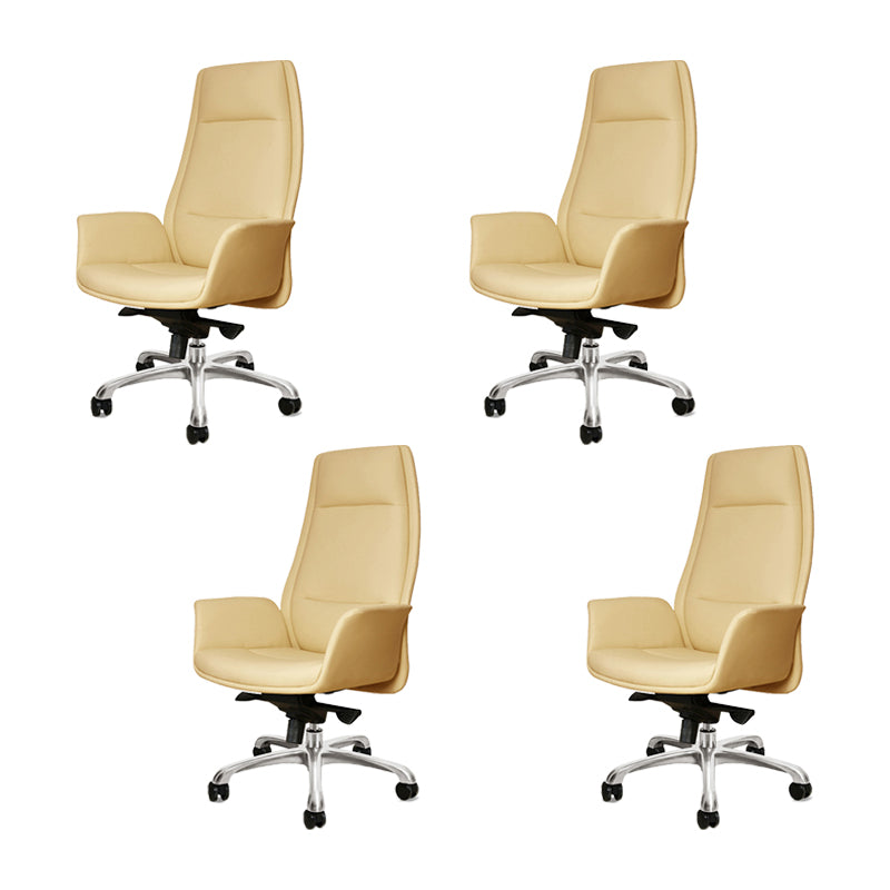 27" Wide Modern Managers Chair Arms Included Leather Executive Chair