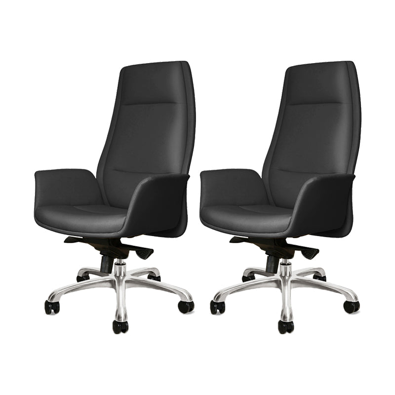 27" Wide Modern Managers Chair Arms Included Leather Executive Chair