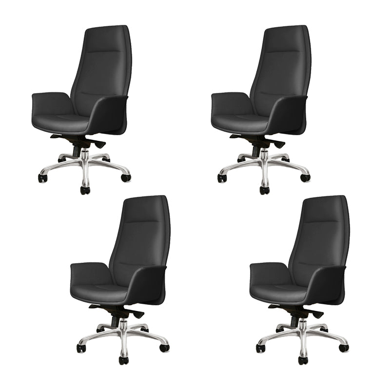 27" Wide Modern Managers Chair Arms Included Leather Executive Chair