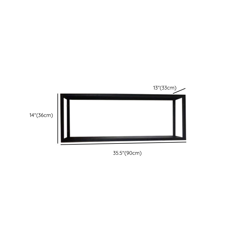 Wall Mounted Metal Bookshelf Modern Floating Bookcase with 1 Shelf