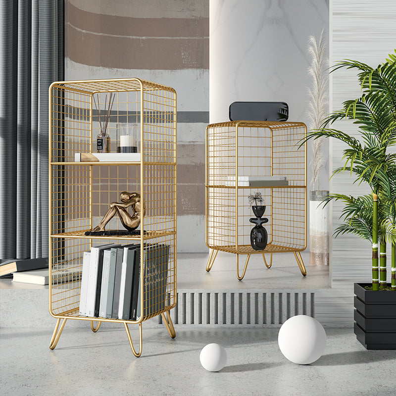 Urban Shelf Bookcase Closed Back Vertical Metal Bookshelf for Living Room