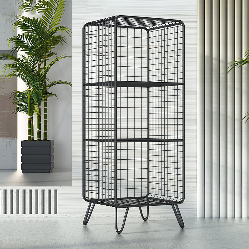 Urban Shelf Bookcase Closed Back Vertical Metal Bookshelf for Living Room